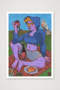 Apathetic Wolf At The Door — A3 (30×42cm, 12×17") Print only