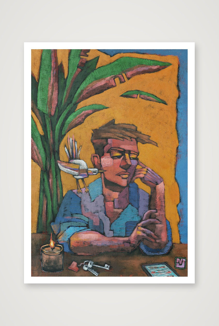 Drawing Breath In a Room With Closed Doors and Windows — A2 (17×23") Print only