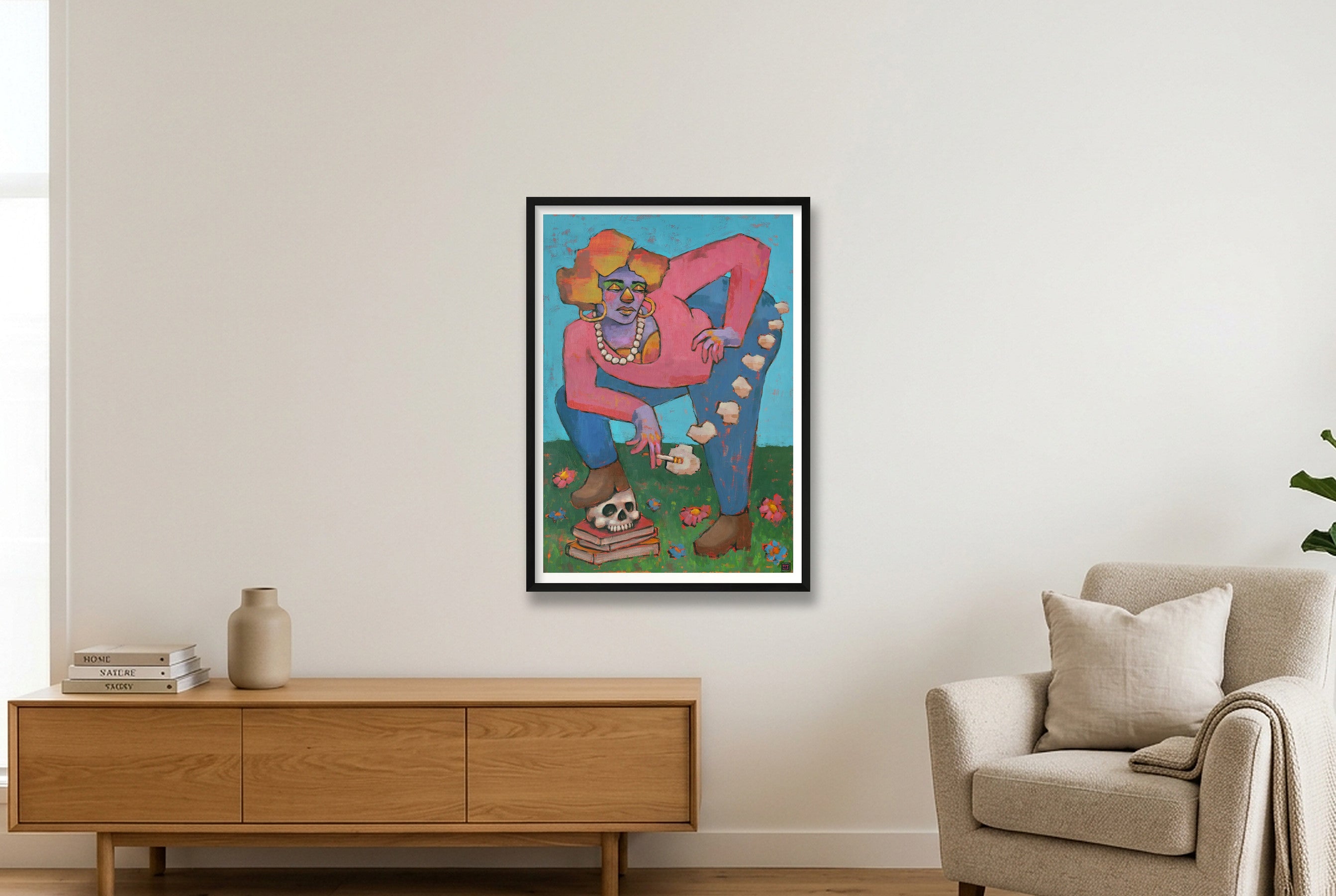 Hoarding Broken Glass — A1 (23×33") Black Frame